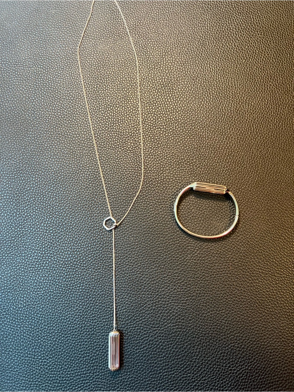 Fit bit flex 2 silver necklace and bracelet